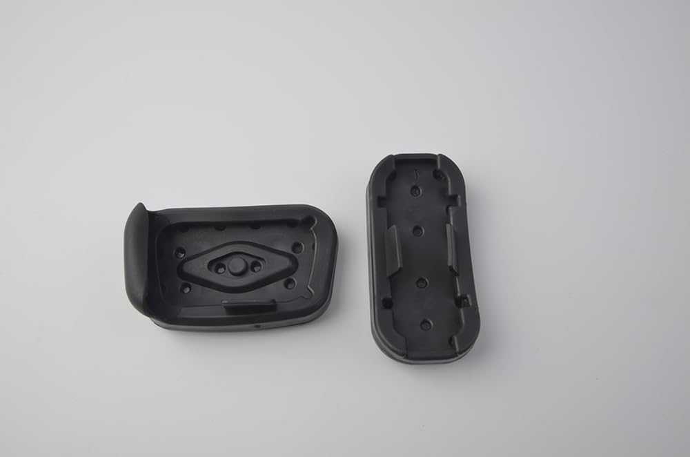 Toyota Prius 50 Series Dedicated Design Aluminum Brake Pedal No Tools Required PRIUS Interior Axle Cover Scratch Resistant Stain Resistant Round Anti-Slip Rubber 50 Series Rius PHV Early / Late Interior Parts Set of 2 (Black)
