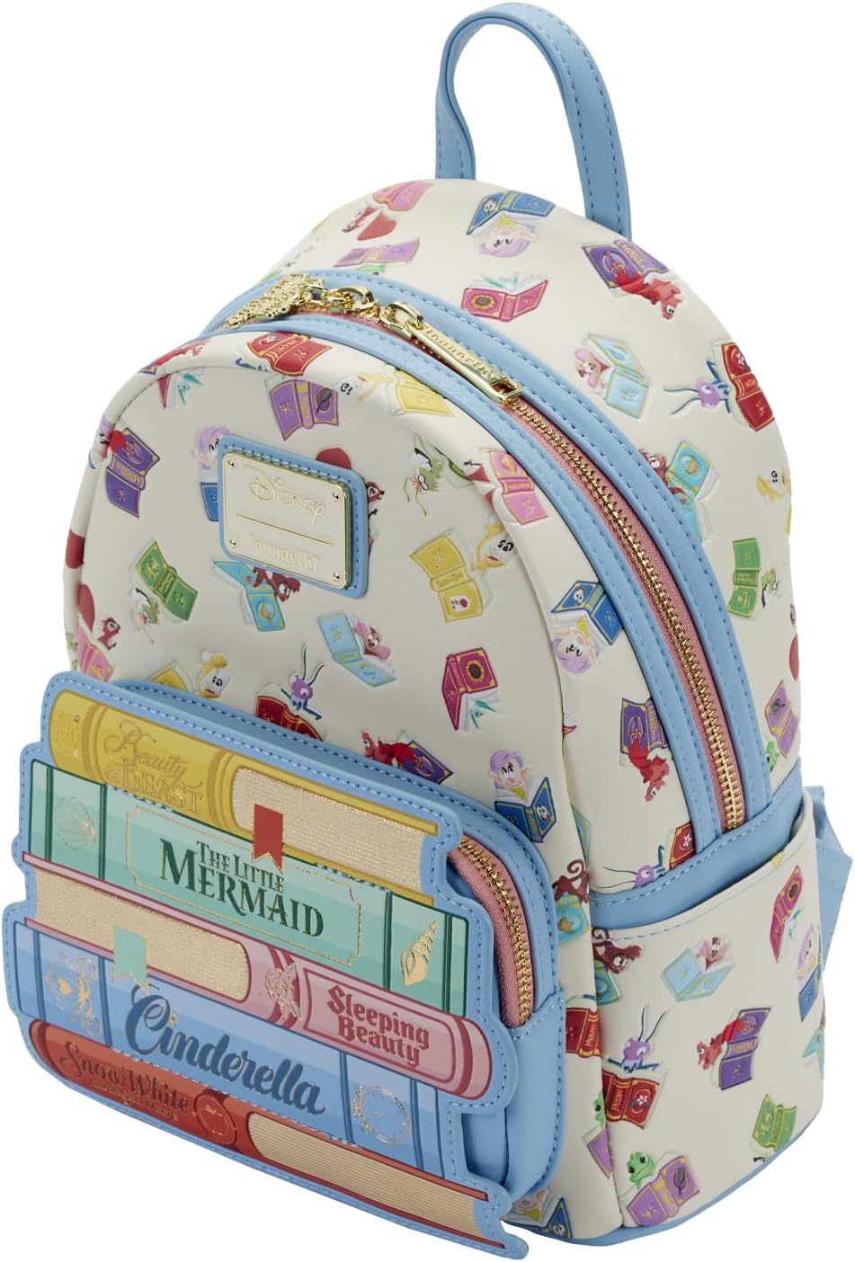 Loungefly Disney Princess Books Classics - Bolso de hombro con doble correa para mujer