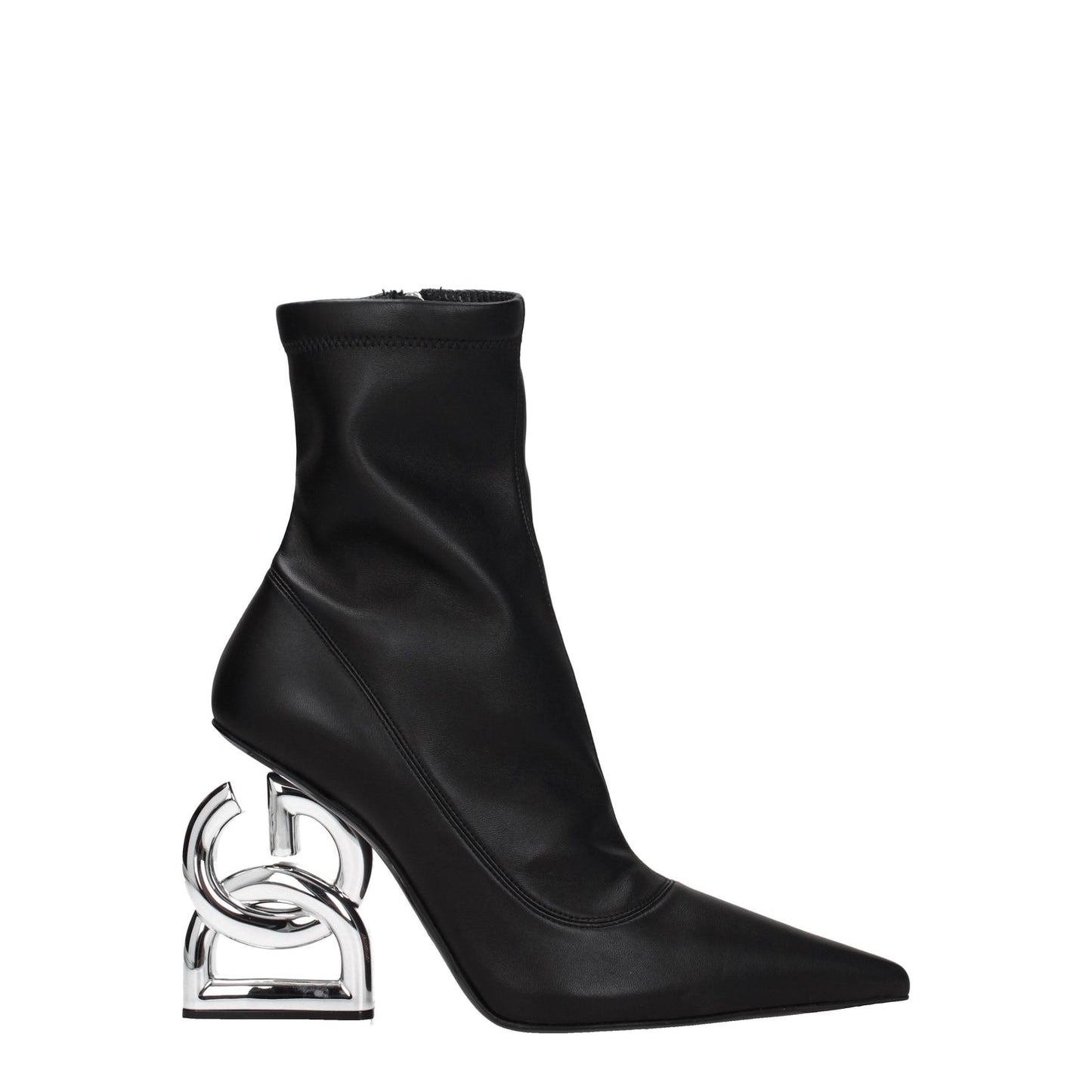 Dolce  Gabbana ドルチェ＆ガッバーナ女性 'S 革のブーツブラック - Image 3
