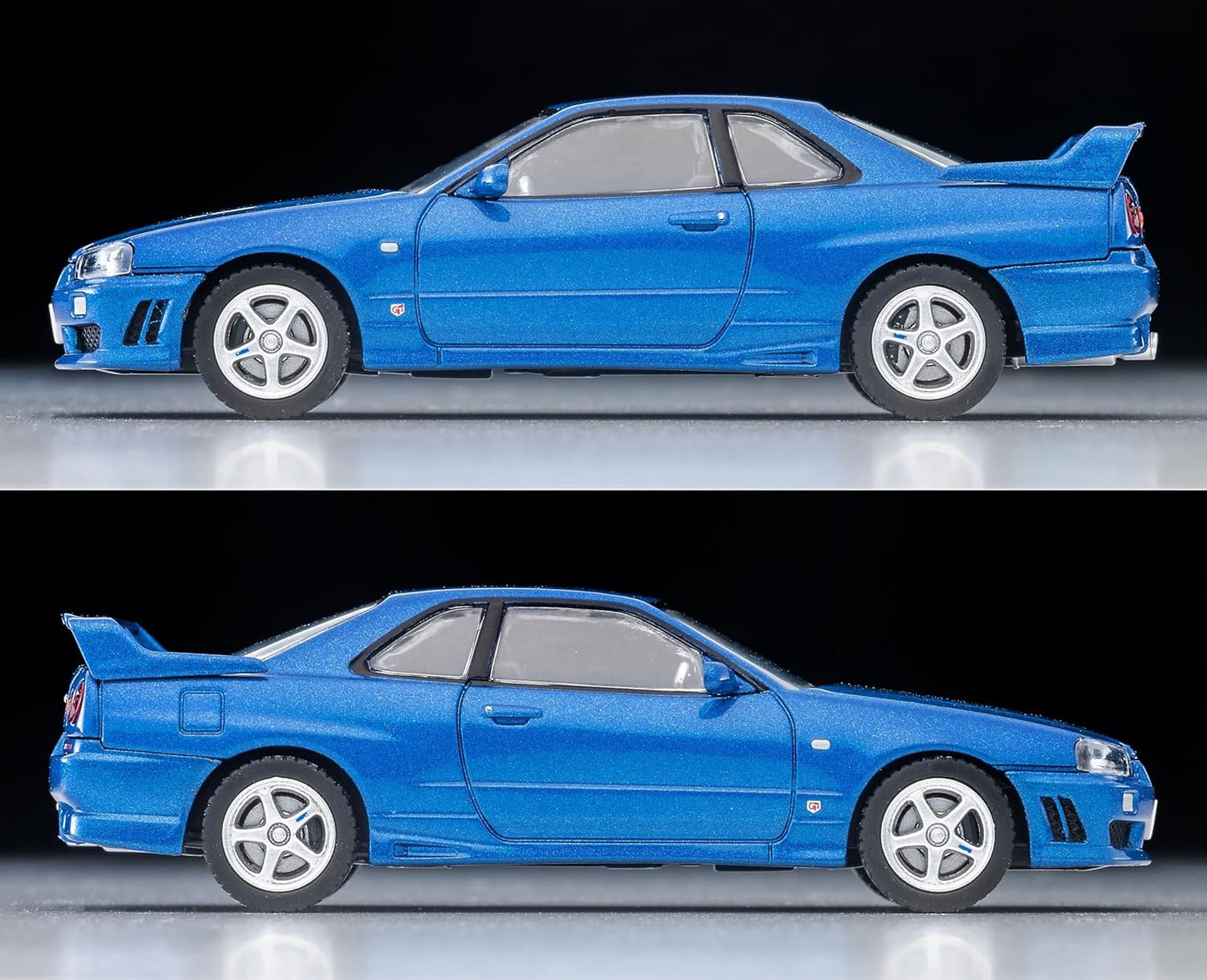 TOMYTEC 335306 Tomica Limited Vintage Neo 1/64 LV-N353b Nissan Skyline 2-Door Sport Coupe 25GT TURBO with Optional Parts Blue 2000 Finished Product