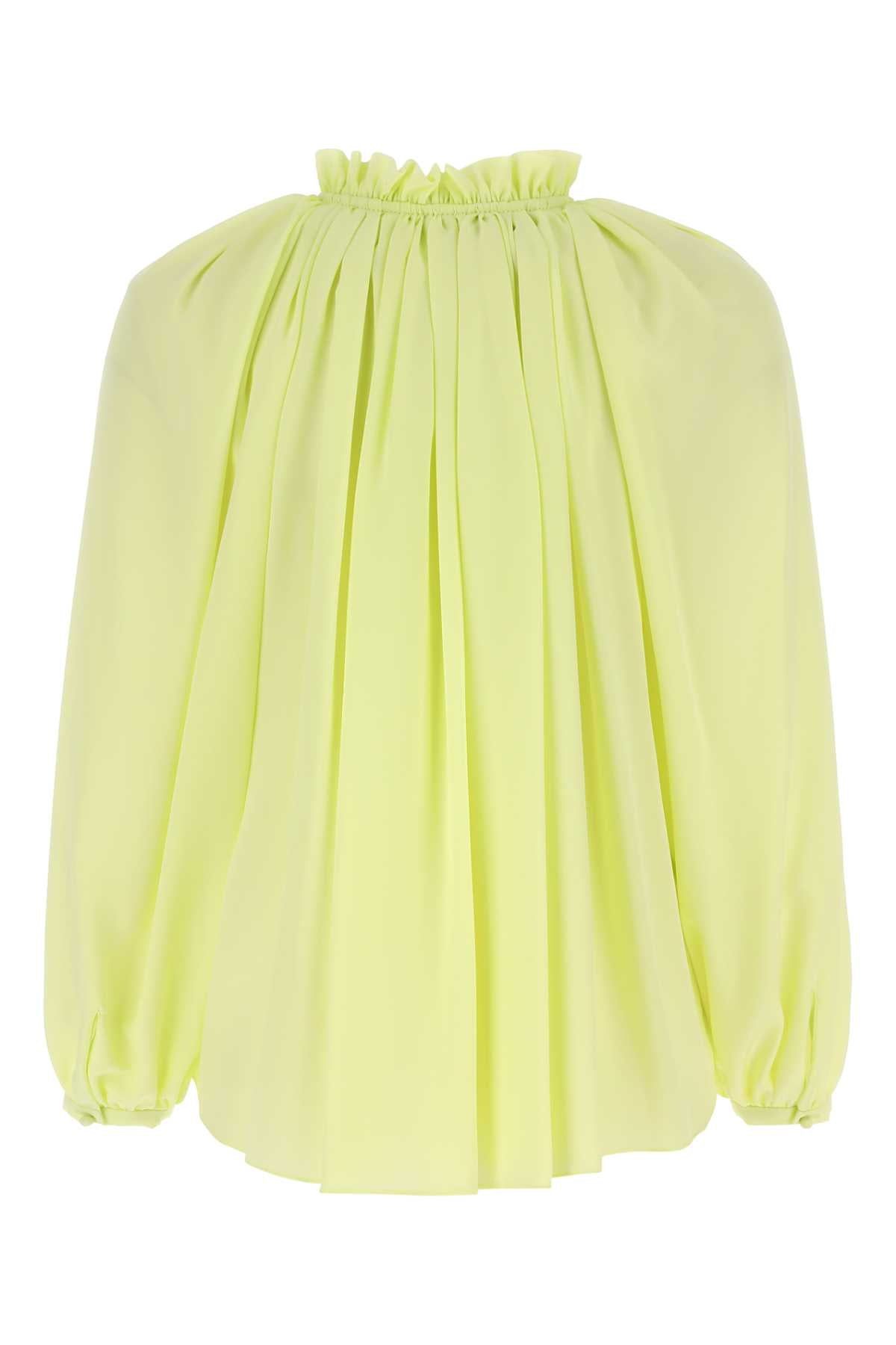 Lanvin Lanvin Fluo Yellow Polyester Blouse - Image 3