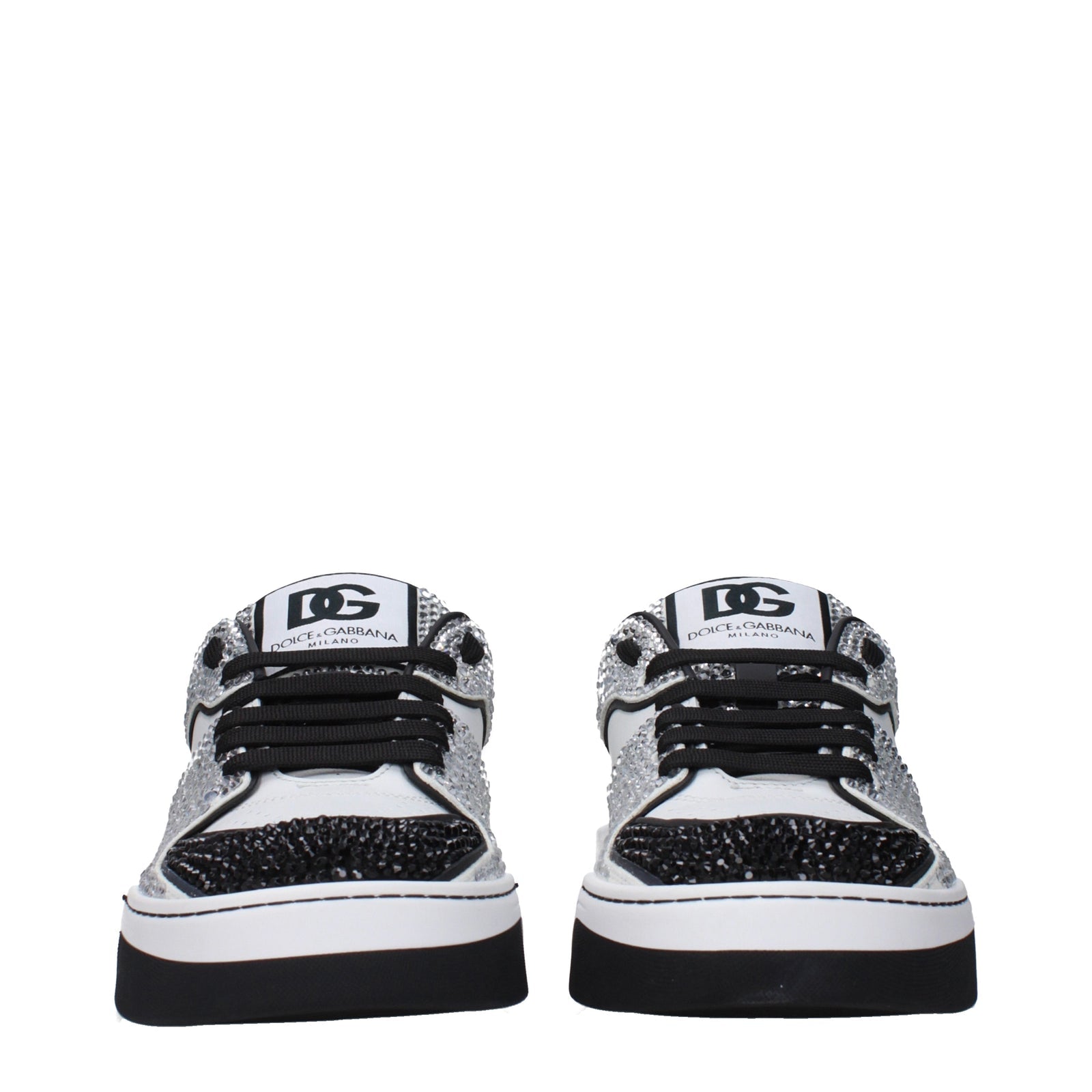 Dolce  Gabbana Dolce＆Gabbana Sneakers New Roma Women Leather White/Black - Image 3