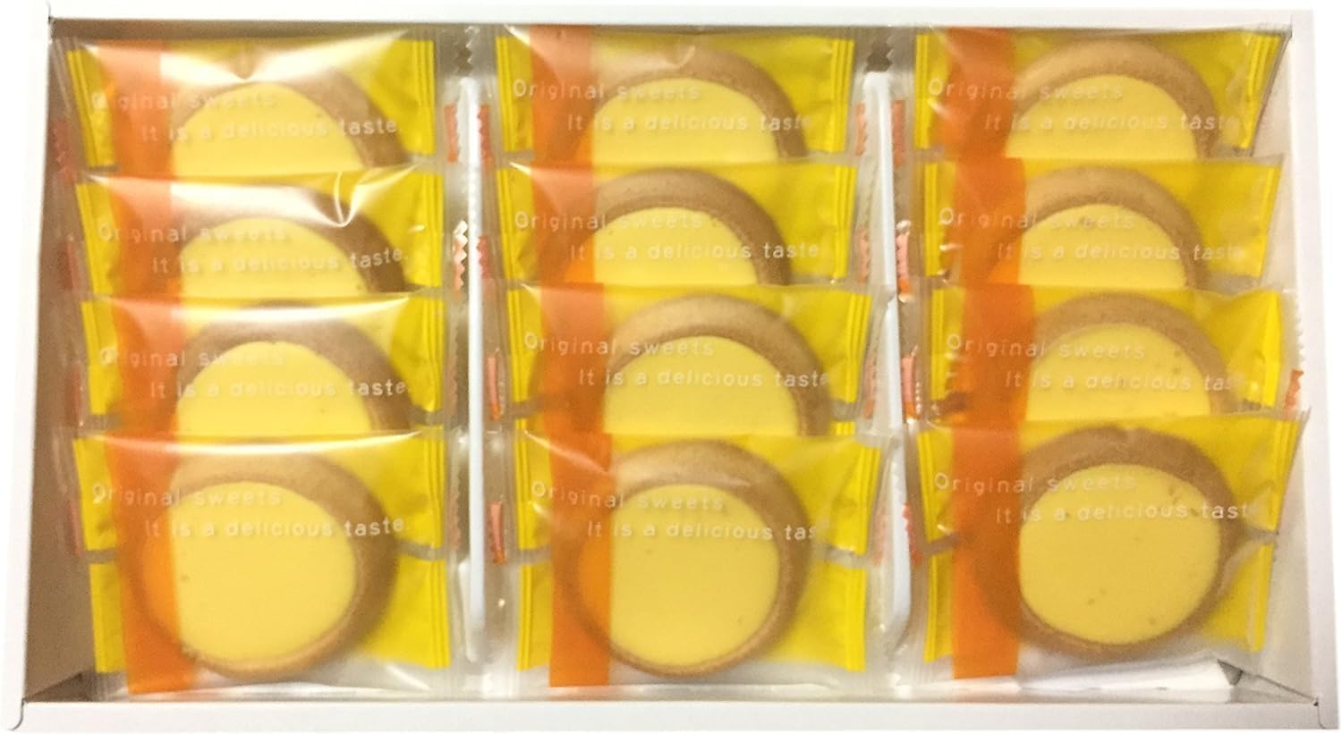 Ehime Prefecture Limited Onata Mandarin Tart Cookies, Set of 12, Plenty of Mandarin Cream