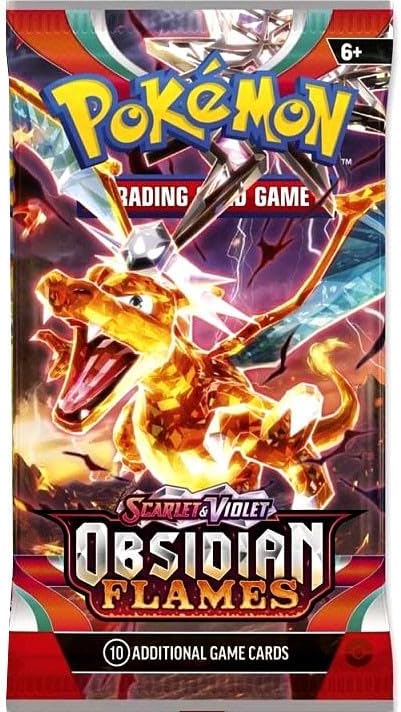 Pokemon - Obsidian Single Shield Booster Pack - 10 - Pack Artwork May Vary