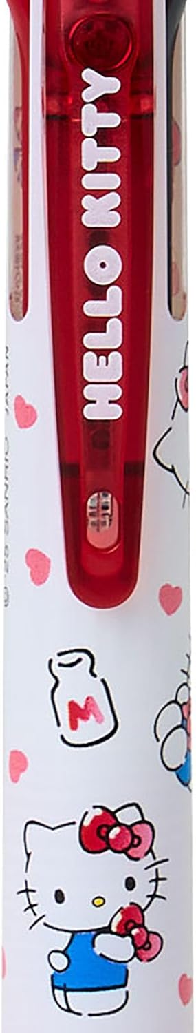 Sanrio 927848 FriXion Ball 3 Slim Hello Kitty Polycarbonate Ball Diameter: 0.01 inch (0.38 mm), Ink Color: Black, Red, Blue Retractable