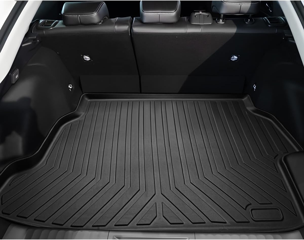 SunYard Prius 60 Series Compatible Trunk Mat, Luggage Mat, Vehicle Specific Design, Floor Mat, TPE Material, 3D Floor Mat, Waterproof, Stain Resistant, Antibacterial, Abrasion Resistant, Custom Mat,