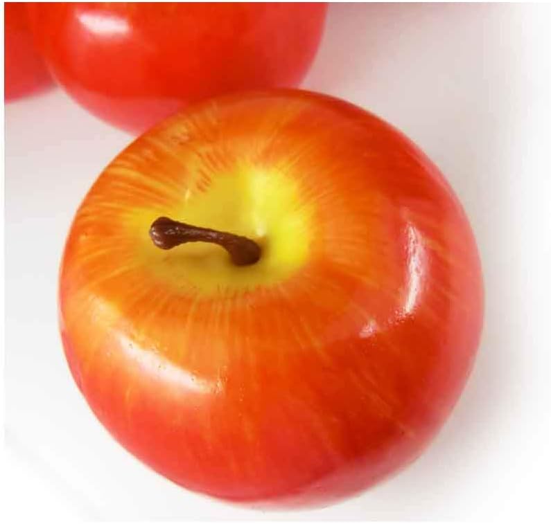 Set of 8 Realistic Apples Food Sample Fruit Model (Red II-Lightweight)