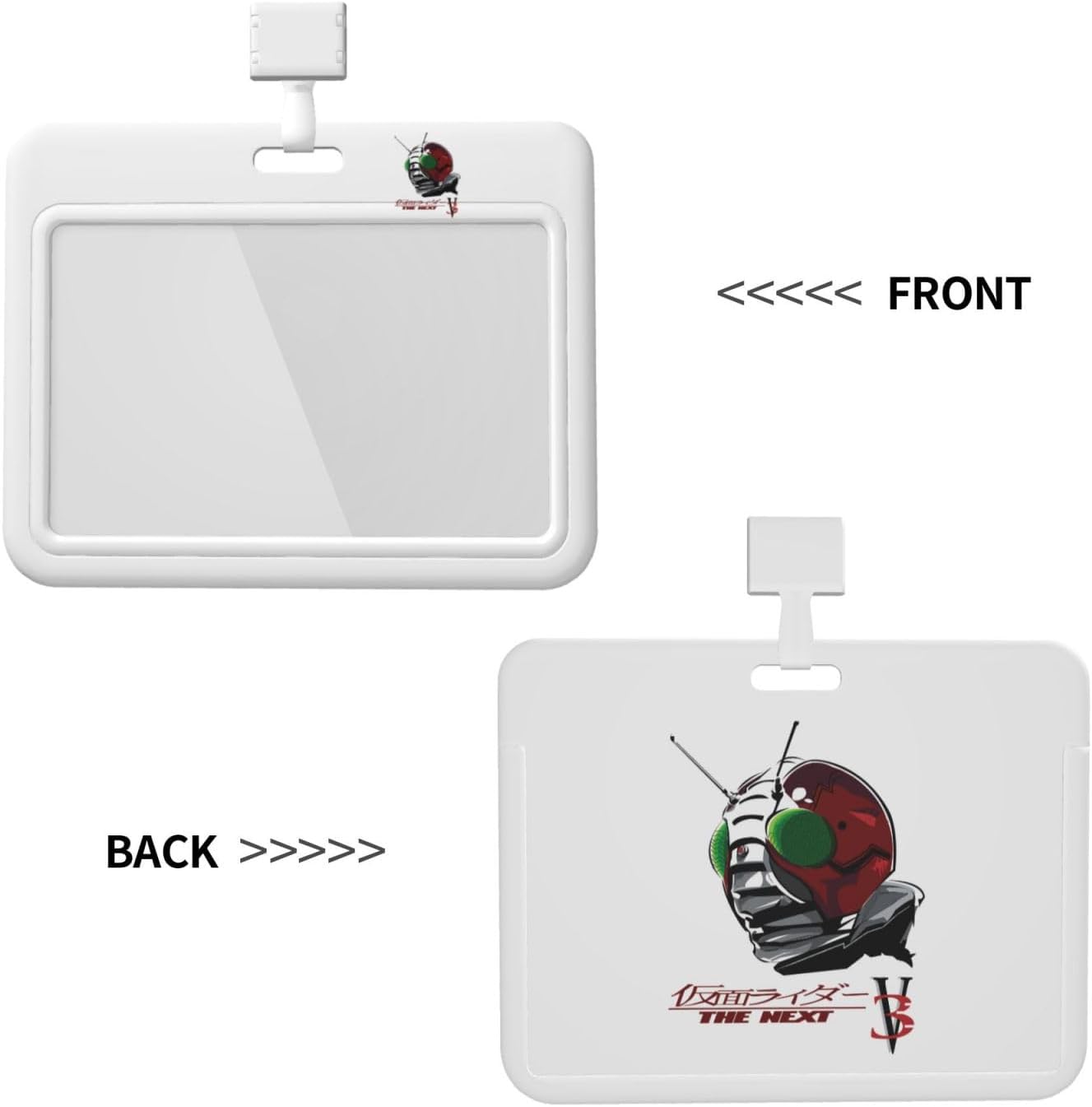 パスケース 横型 仮面ライダーv3 ネームホルダー Idカードケース 胸ポid バッジホルダー Idカードホルダー 名札 ストラップ付き 首掛け 薄型 紛失防止 メンズ レディース 軽量 ビジネス 10*8cm
