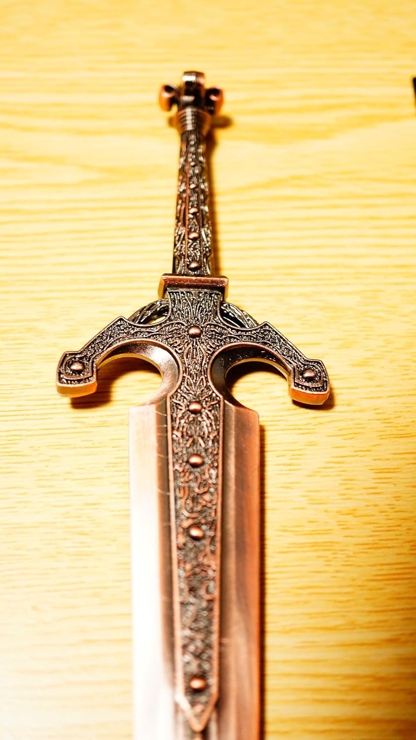 11.8 inches (30 cm) Oldobis Big Sword Elden Ring Mini Weapons Sword Bow Arrow Shield Sword Accessory Keychain Figurine Doll Display Decoration Anime Game Alloy Toy Metal Miniature Legendary