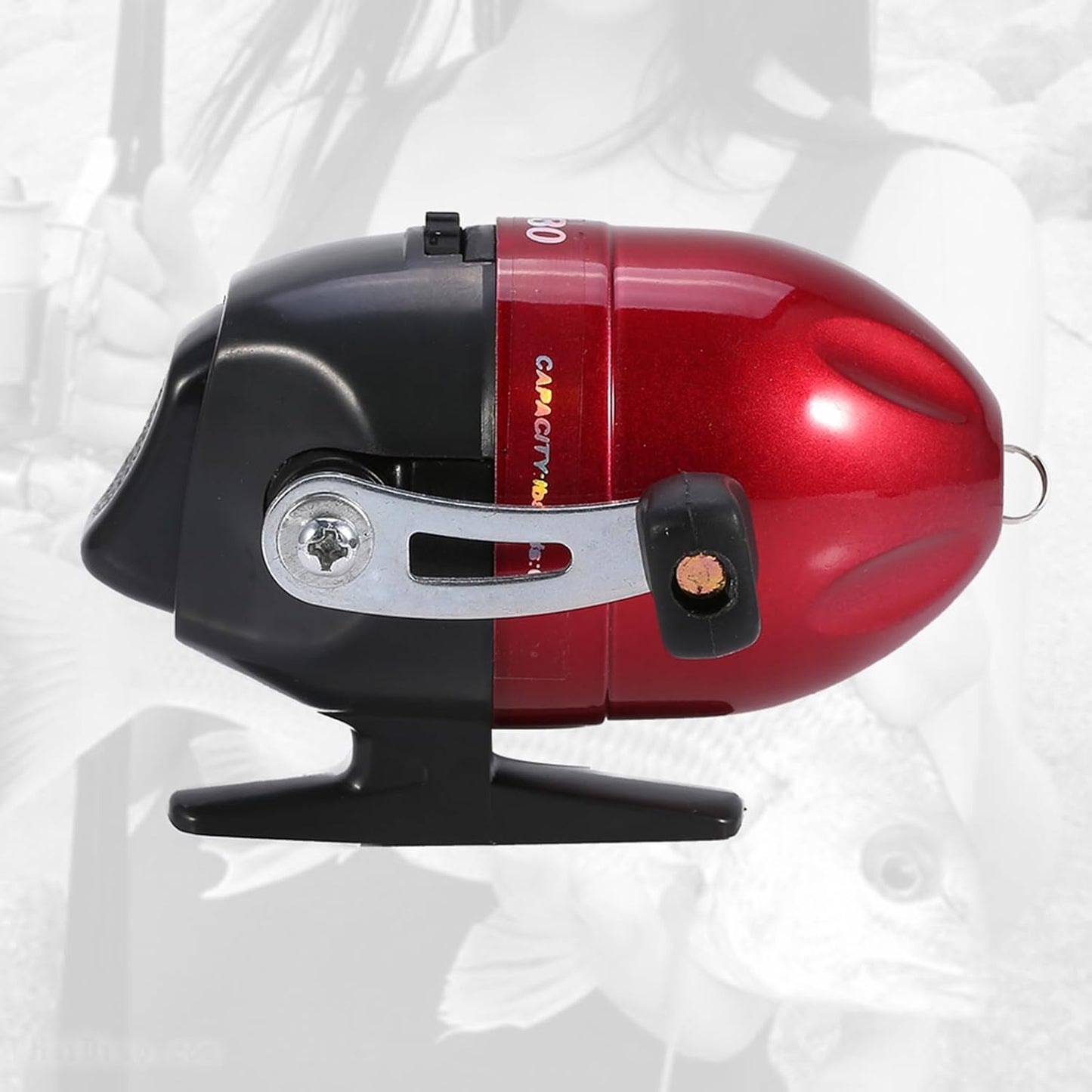 Yctze Compact and Durable Closed Face Fishing Spinning Reel, Built in Tackle and Line, Perfect for Small Spinning Reel Enthusiasts