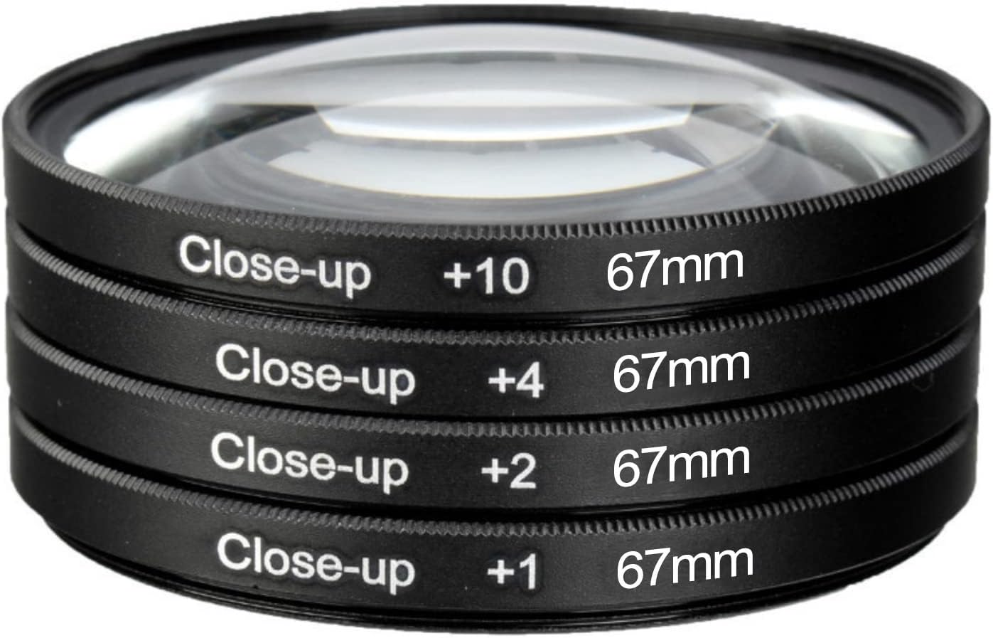 2023 49-77mm +1+2+4+10 Close Up Filter Optical Magnifier Camera Macro Lens Set for Nikon Pentax Sony DSLR