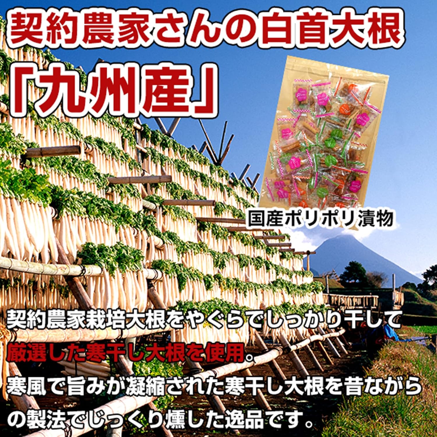 【Kyushu Kara no Okurimono】 3-Type Taste Comparison Domestically Produced Quick-Pickle Vegetables 200g Set Kyushu-Produced Snack Try-It Food To Order