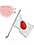 Japanese Flag, Hinomaru, National Flag Set, Strong Magnet, Indoor, Apartment Installation, Compact, Small, Holiday, Hinomaru, white