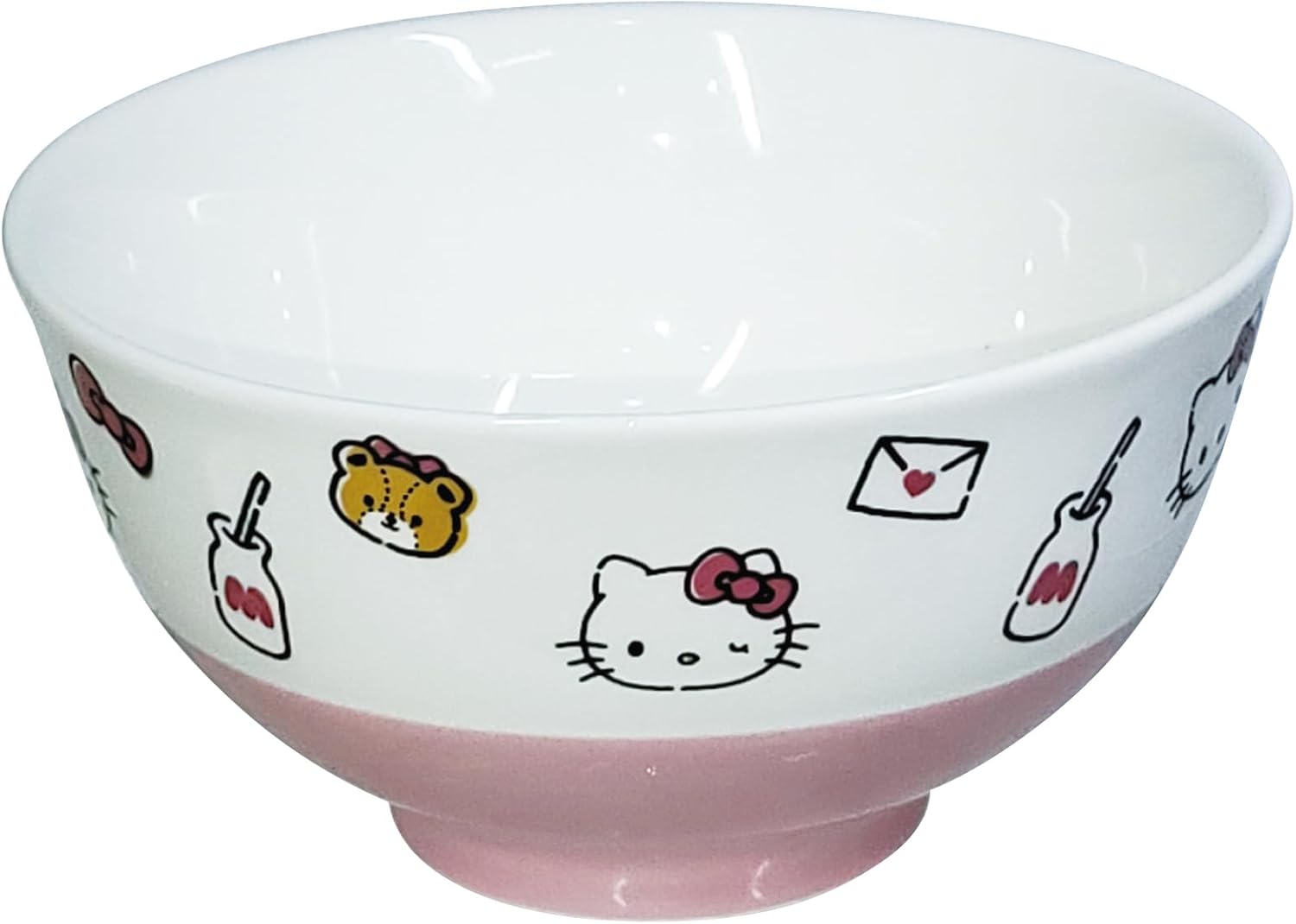 Sanrio Hello Kitty Rice Bowl, Fluffy Pink, Kitty-chan, Pink, Sanrio Goods, Tableware