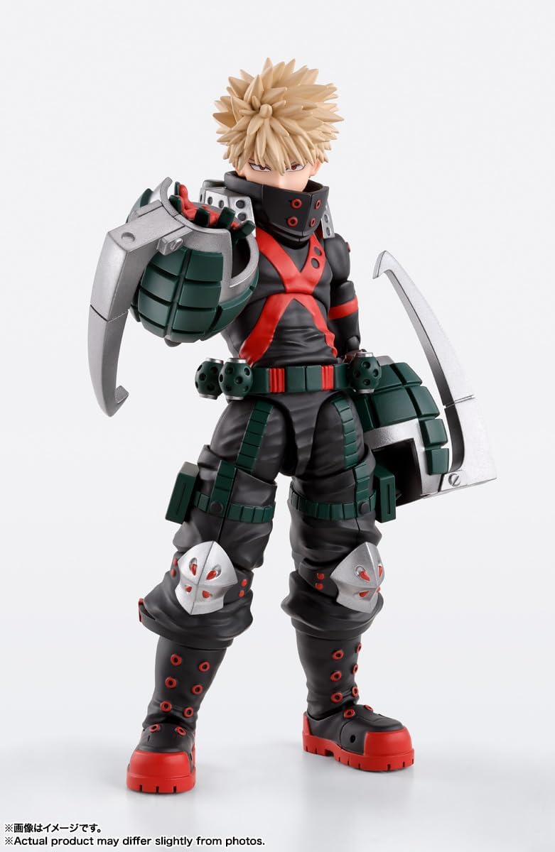 BANDAI SPIRITS S.H. Figuarts My Hero Academia Katsuki Bakugo Approx. 5.7 inches (145 mm), PVC & ABS, Pre-painted Action Figure
