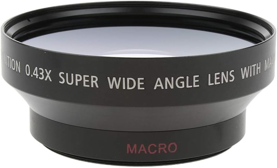 KESOTO 0.43X 62mm Wide Macro Lens Conversion Lens for Sony Canon Nikon Cameras