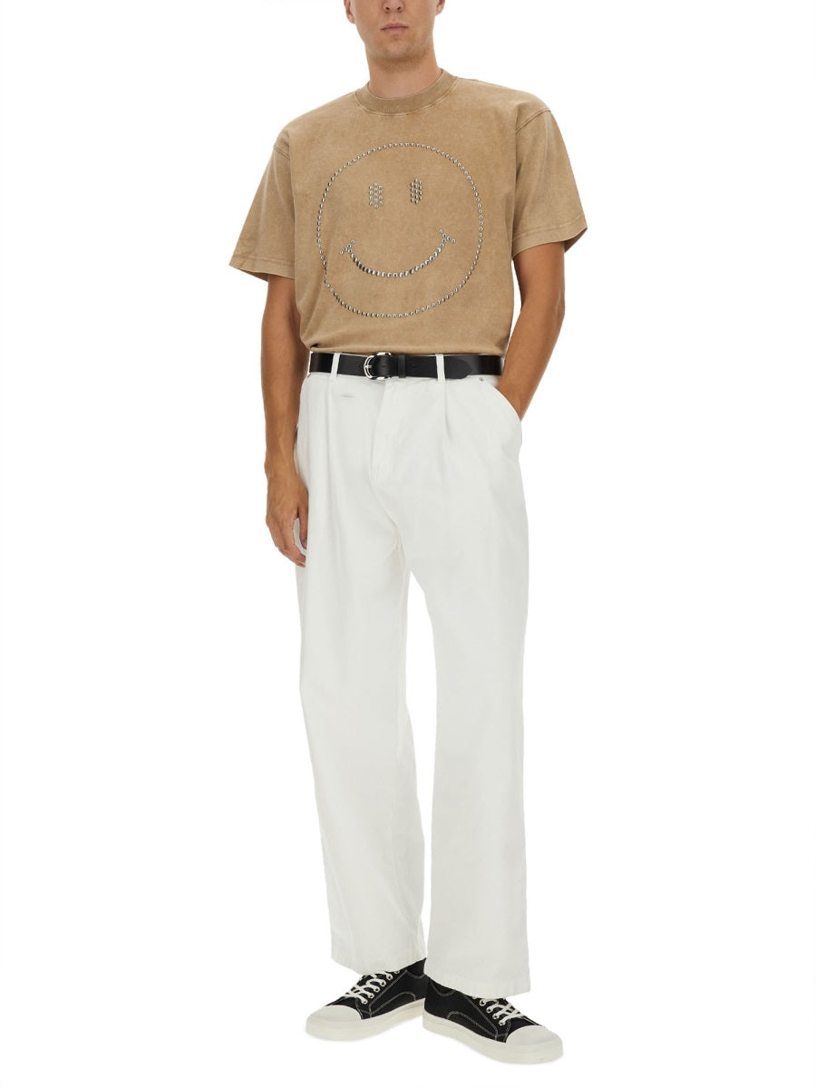 Moschino モスキーノ "スマイリー®"ヘビーコットンTシャツ - Image 3