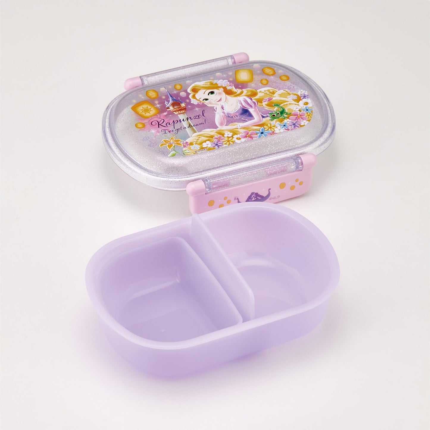 Skater QAF2BAAG-A Children's Bento Box, 12.2 fl oz (360 ml), Fluffy Lid, Made in Japan, 1 Tier, Dishwasher Safe, Microwave Safe, Disney Rapunzel on the Tower 25