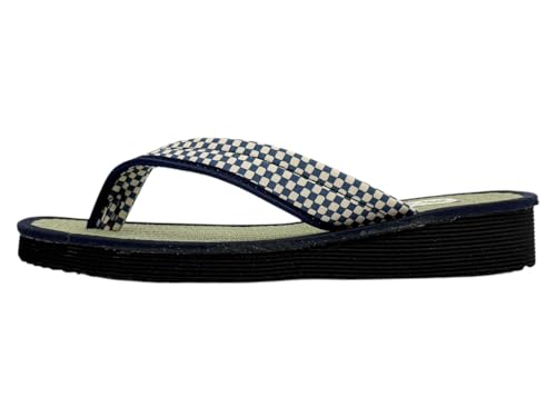 Daimei Shokai Men's Nose Strap Tatami Folding Japanese Pattern Japanese Style Sandals