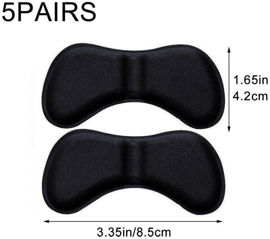 Heel Insole Patch, Pain Relief, Wear-resisting Pad, Foot Care, Heel Protection, Rubber Back Seal, Shoe Insole Insert, Set of 5