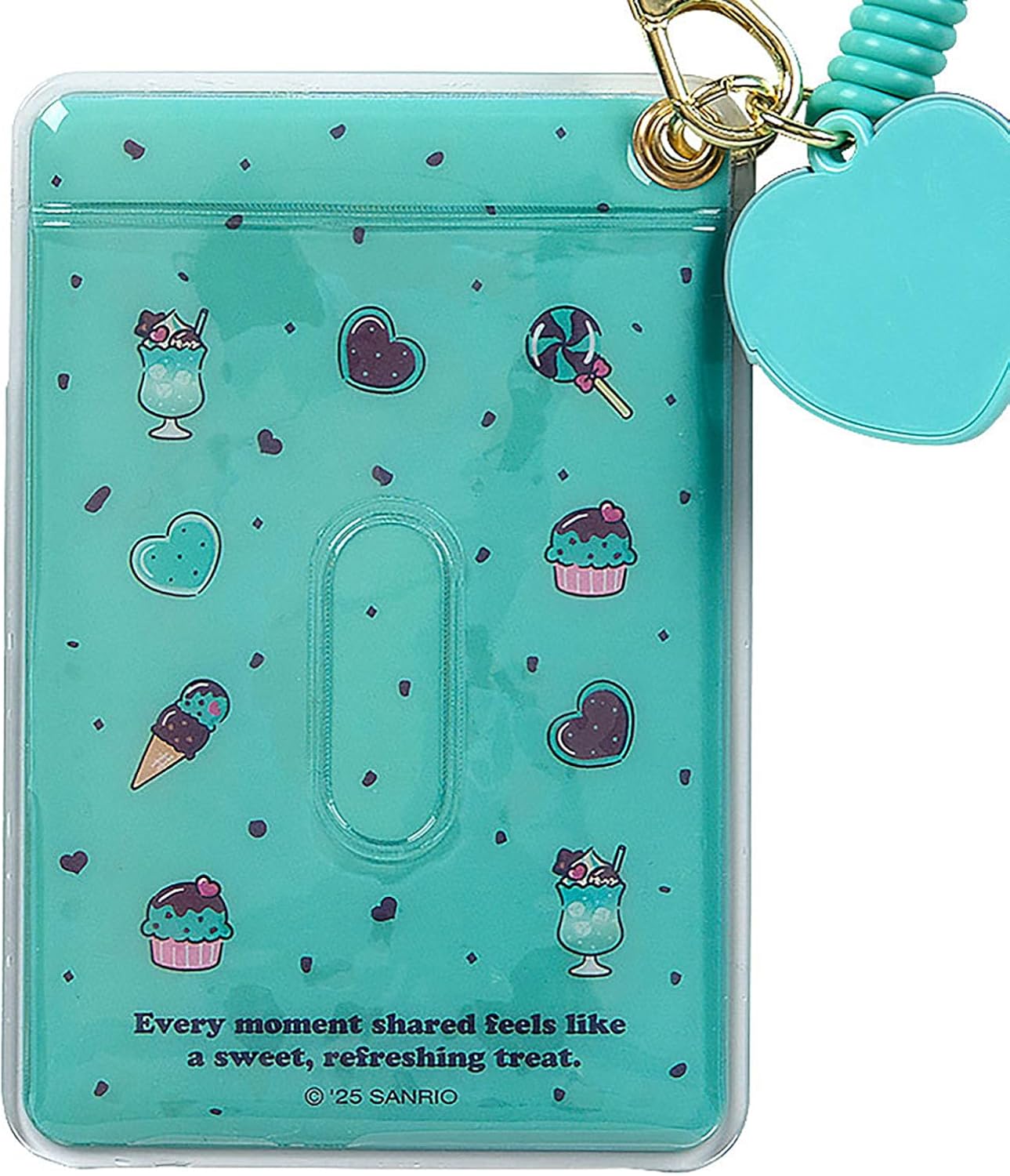 Sanrio (SANRIO) Wallet Pass Case (Chocolate Mint) Sanrio Characters PVC, ABS Resin, Steel Suitable for ages 3 and up 444341