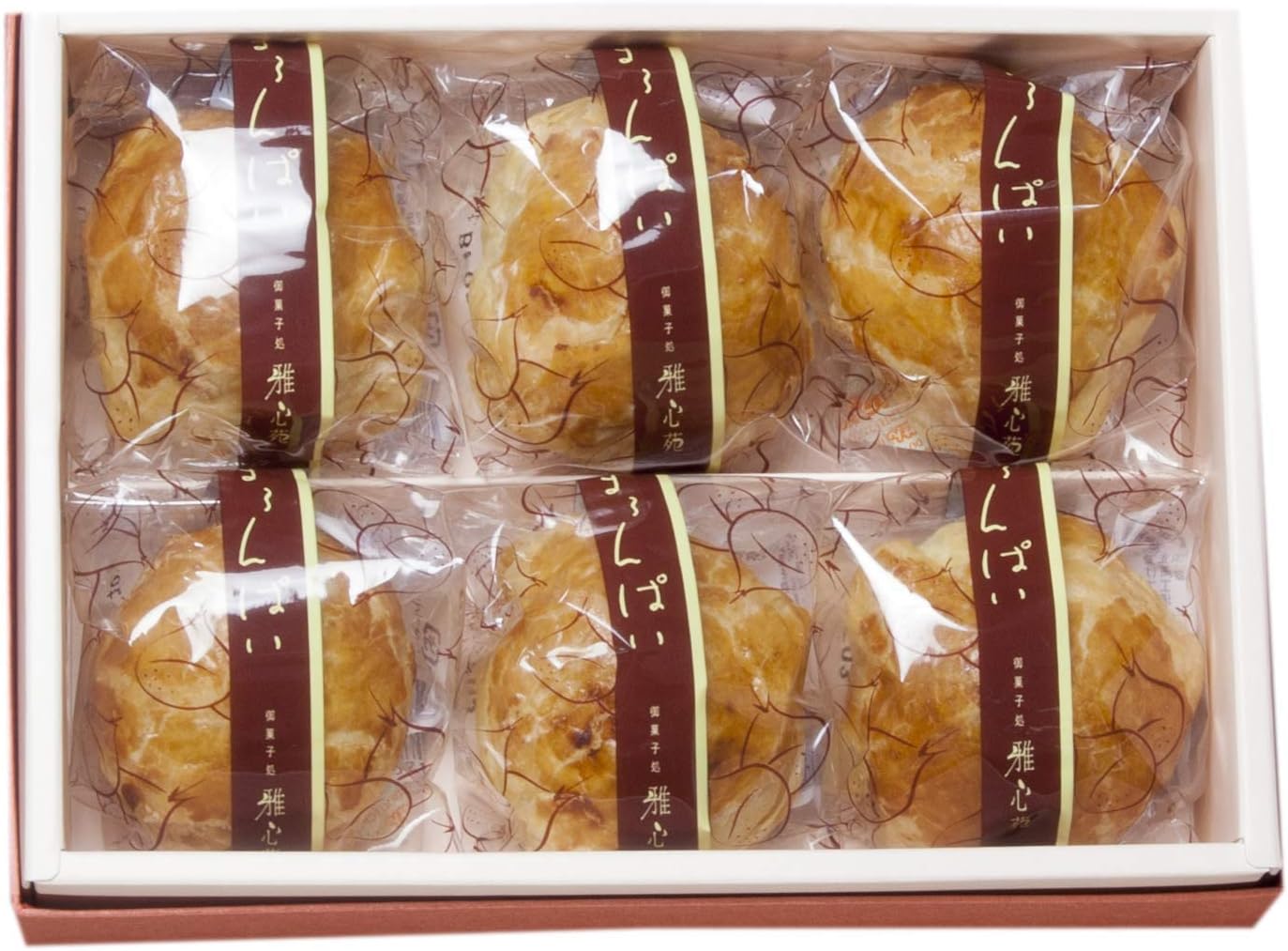 Baked Sweets "Maroonpai 6 Pieces" [Gashinen] Chestnut Sweet Pie Dough Baked Confectionery Domestic Souvenir Assortment Candy Gift