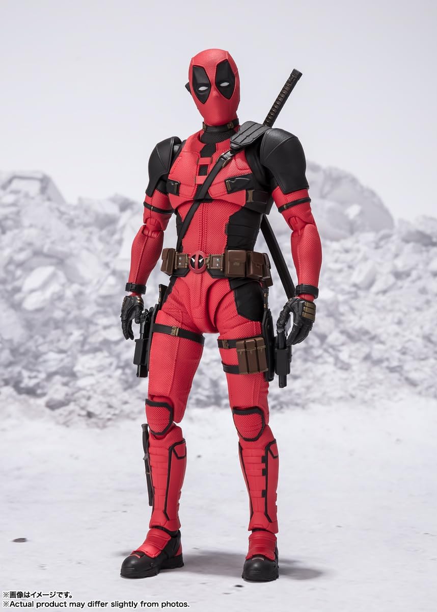 BANDAI SPIRITS S.H. Figuarts Deadpool (Deadpool & Wolverine), Approx. 6.1 inches (155 mm), PVC & ABS, Painted Action Figure
