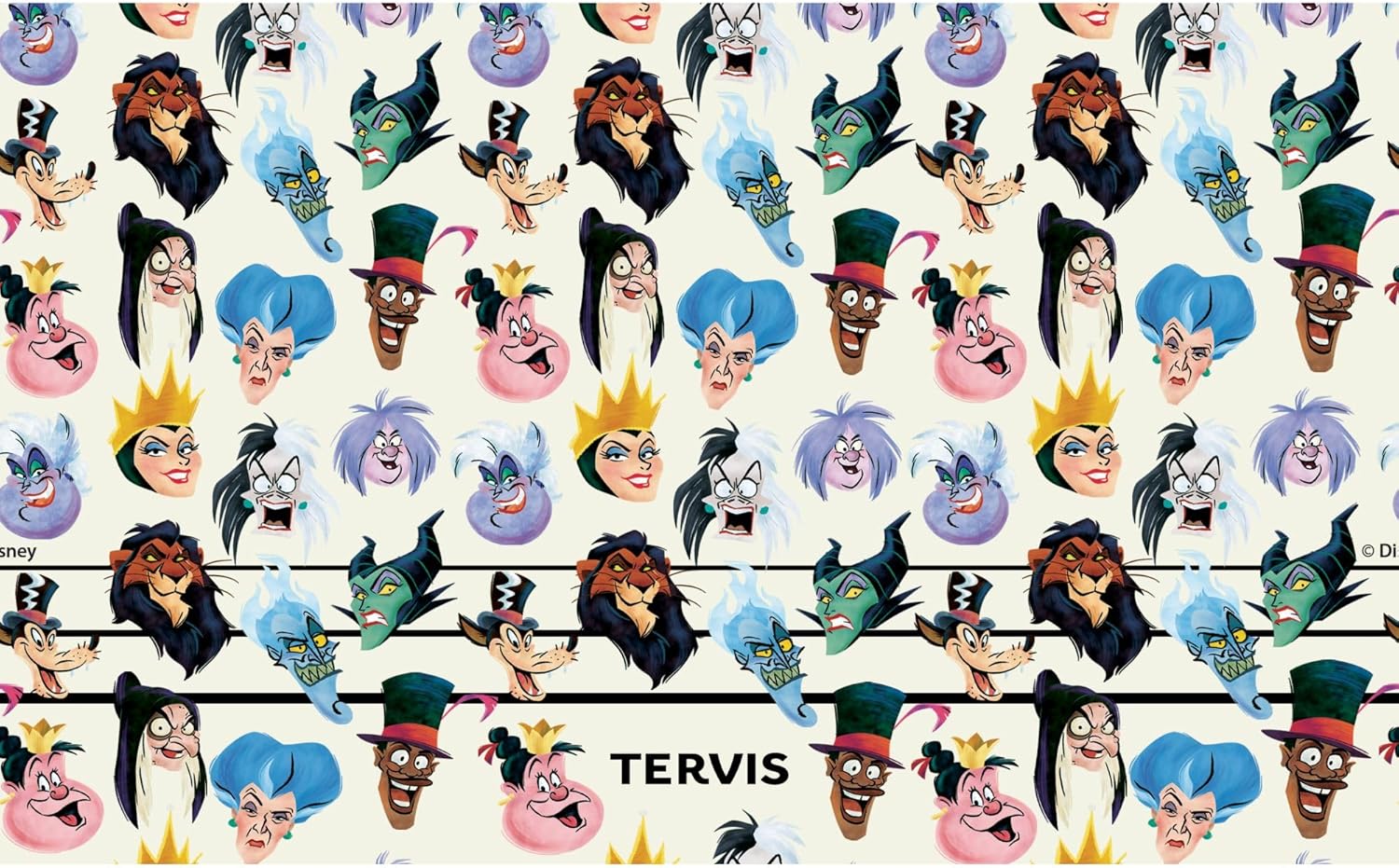 Tervis Traveler Disney - Villanos Retrato Vaso aislado de triple pared para viajes, mantiene las bebidas frías y calientes, 20 onzas, acero inoxidable