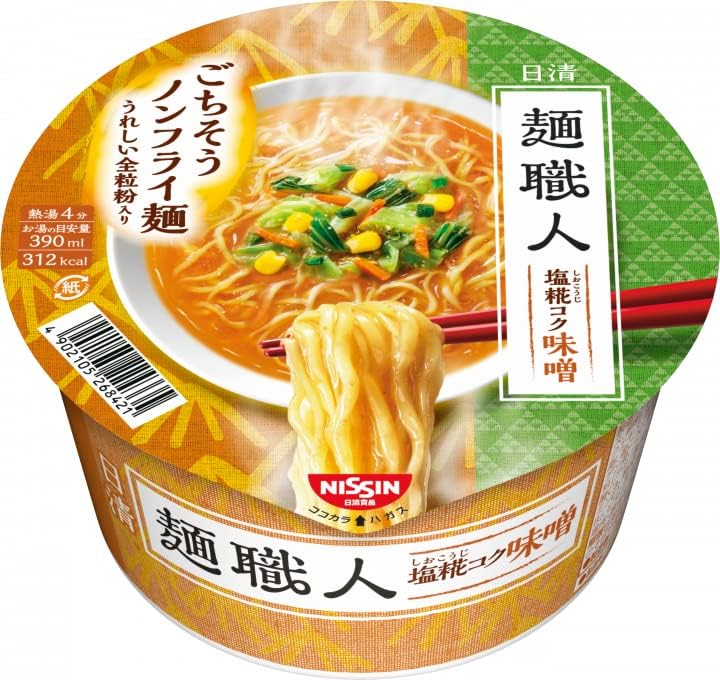 Nissin Noodle Craftsmen, 6 Types, 12 Meals Set, Original Packaging