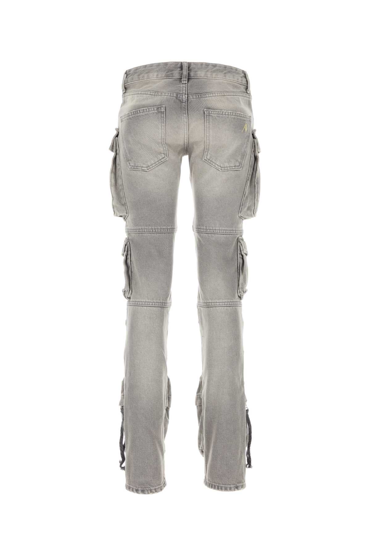 The Attico Grey Denim Jeans - Image 3