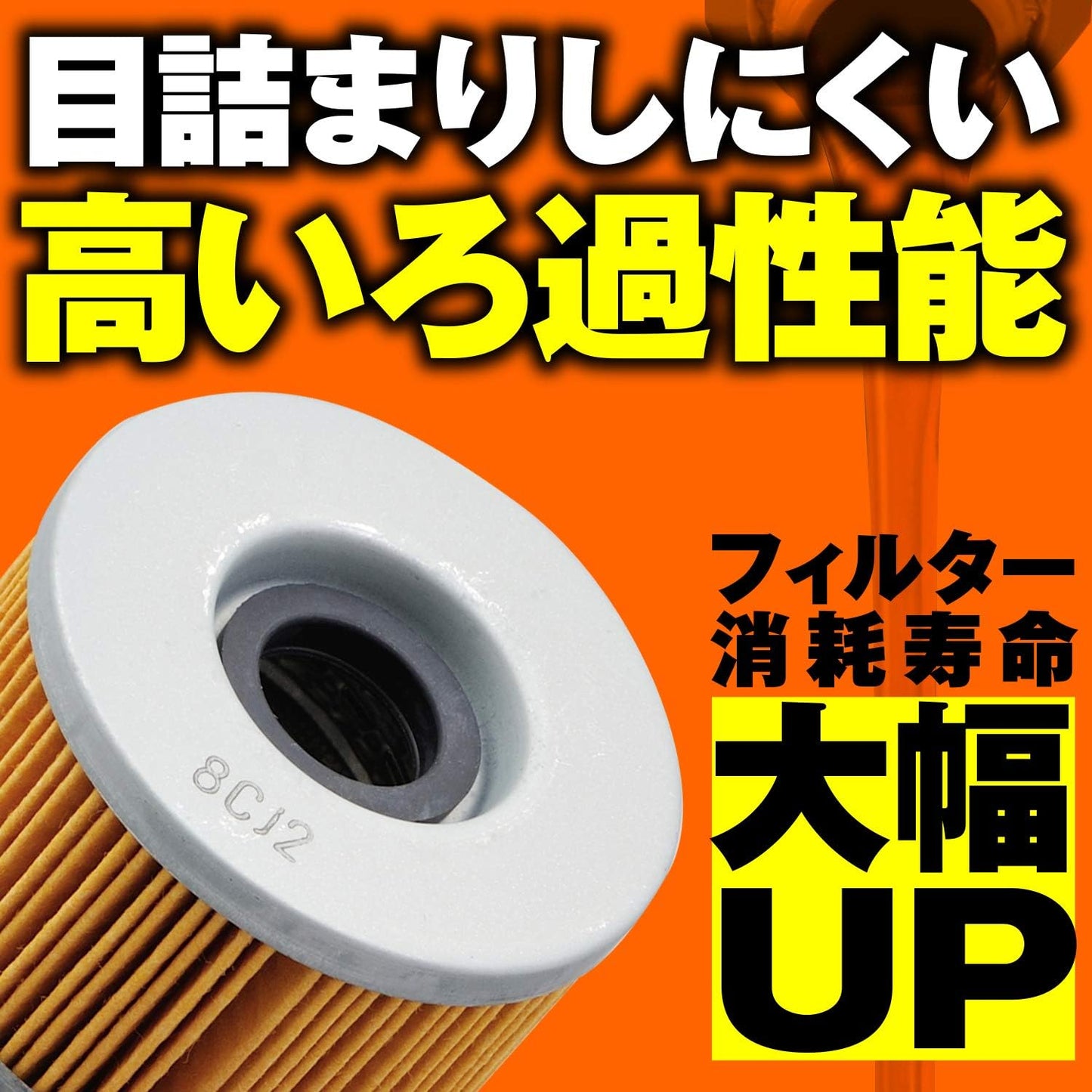 Daytona 98733 Replacement Oil Filter for Motorcycles, Serial Number F-02