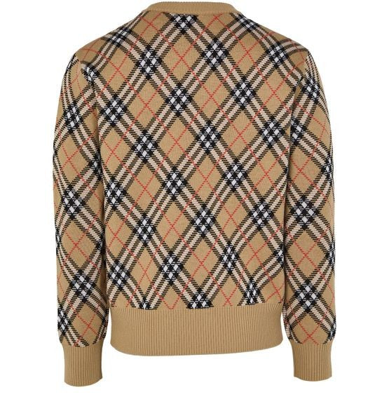 BURBERRY Check wool sweater - Image 3