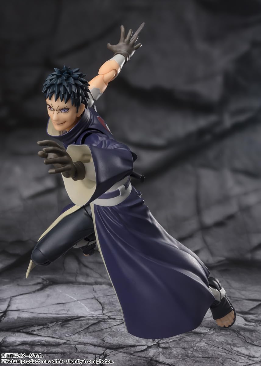 BANDAI SPIRITS S.H. Figuarts Naruto Uchiha Obito, Empty Despair Dream, Approx. 6.1 inches (155 mm), ABS & PVC, Painted Action Figure