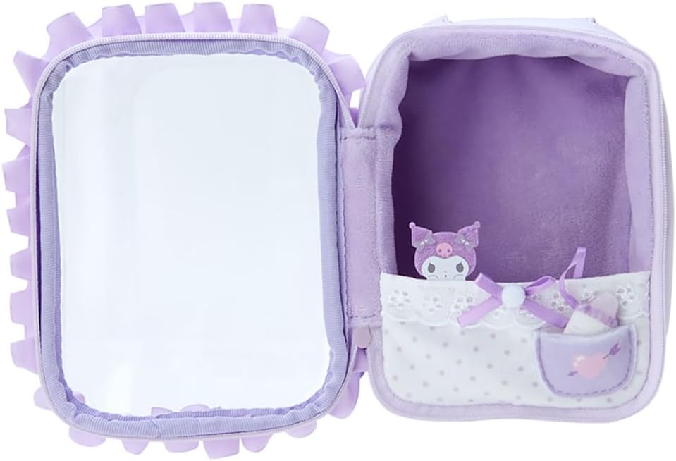 Sanrio 184721 Kuromi Plush Pouch Enjoy-Idol Baby Kuromi 6.1 x 4.7 x 3.5 inches (15.5 x 12 x 9 cm), Character