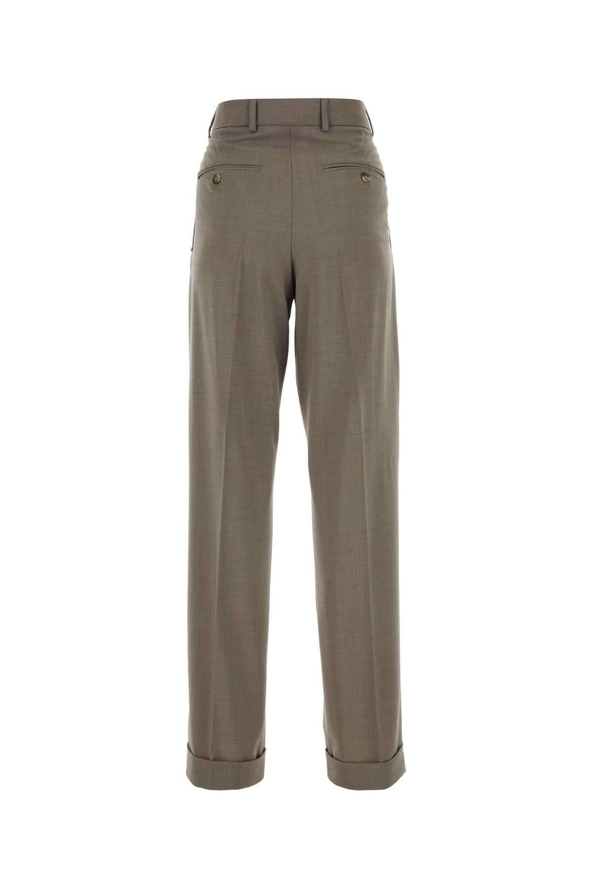 Sportmax SportMax Cappuccino Wool Ferito Pant - Image 3