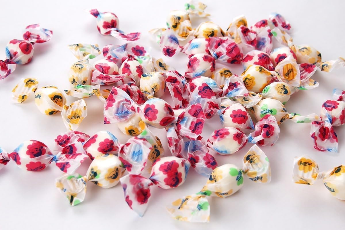 Fujiya Milky, Approx. 60 Pieces, Individually Packaged, Large Capacity, Commercial Use, Assorted, Share Pack, Milk, Soft Candy, Candy, Candy, Candy, Present, Gift, Dispensing