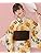 Kyoetsu Yukata Robe Set, Unbleached, Alternating Weaves, 2/4-Piece Set (Yukata, Waistband, Waist Cords), Junior Girls, H
