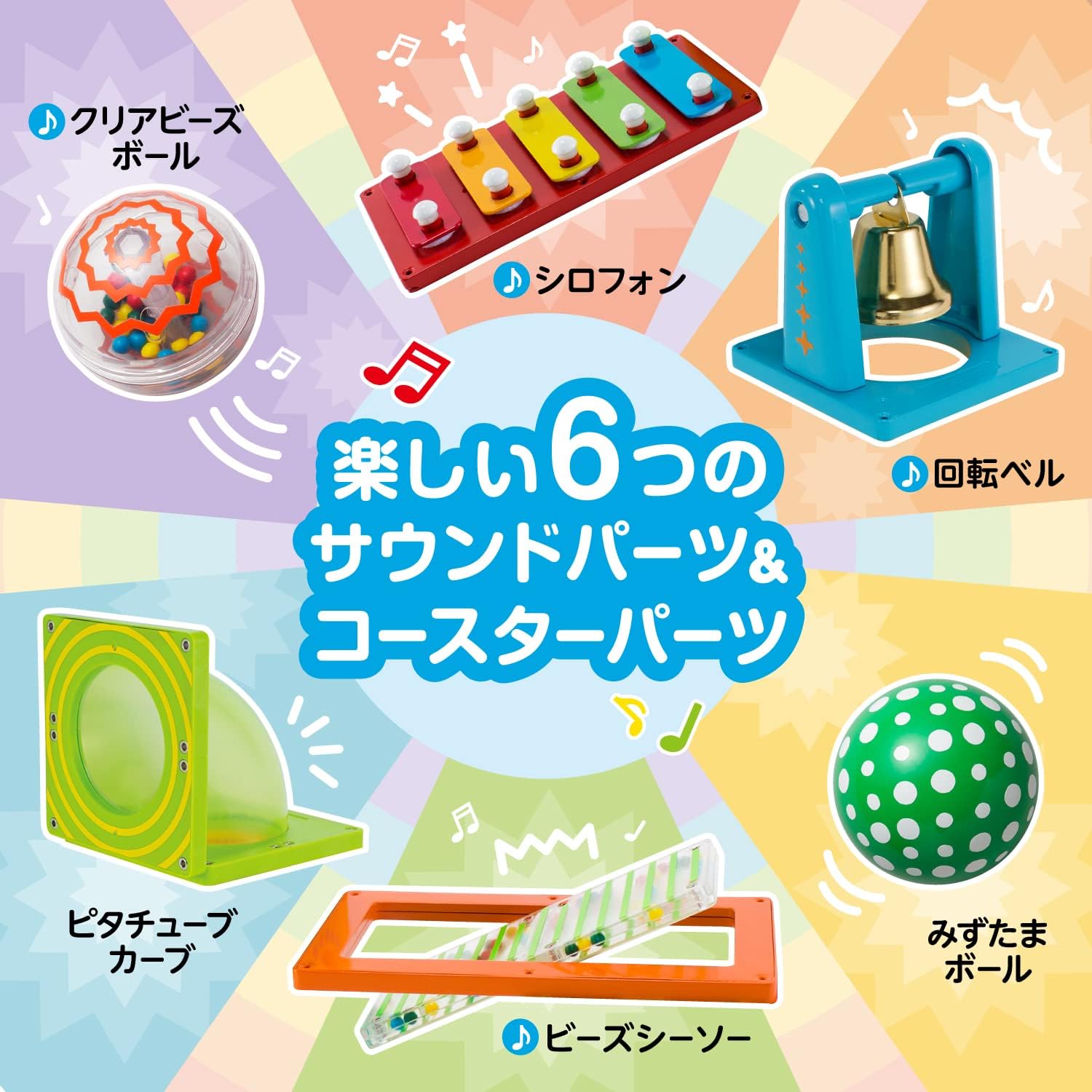 People Pythagoras BASIC Educational Ball Coaster Sound [18 Months] Can Be Played, Assembled, Develops Inspiration PGS-138