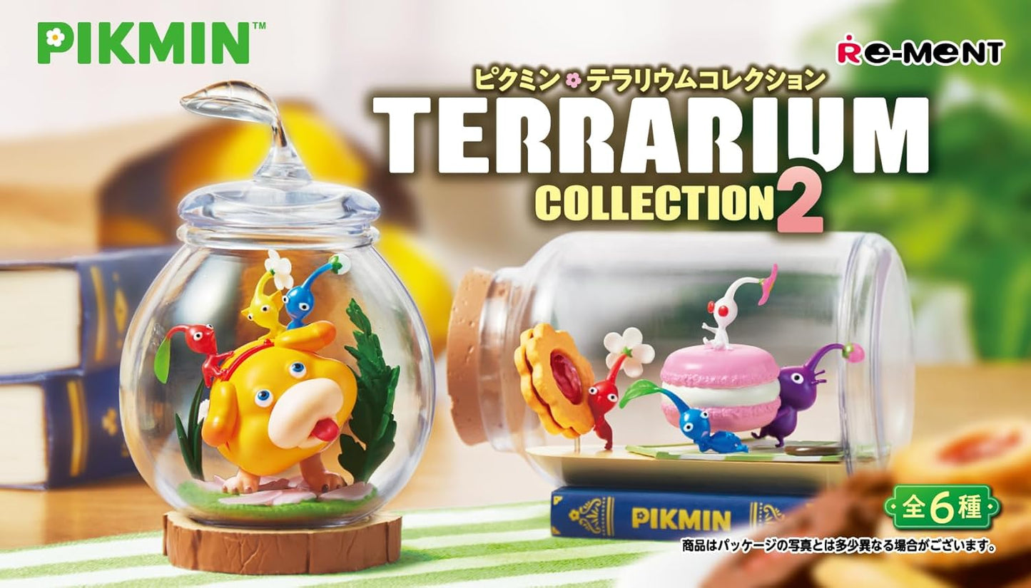 Reement Pikmin Terrarium Collection 2 Box Product Approx. H 3.1 x W 5.5 x D 3.1 inches (80 x 140 x 80 mm), Made of PVC, ABS, Acrylic