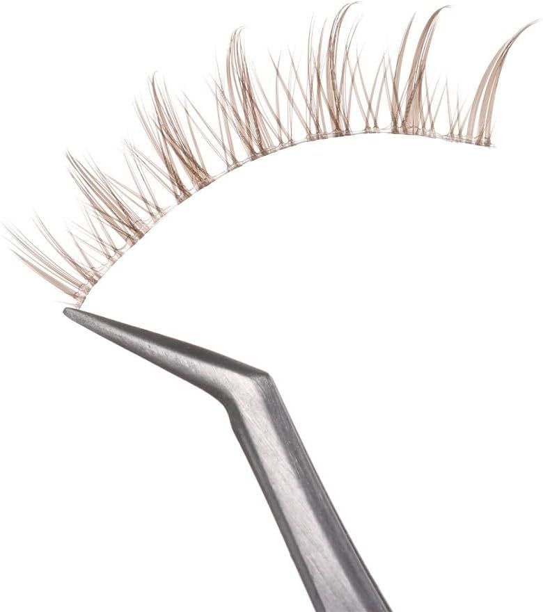 10 Pairs Brown Eyelashes Clear Band Brown Cartoon Eyelashes Japanese Anime Cosplay Brown Eyelashes Asian False Eyelashes Looks Natural Like Individual Cluster