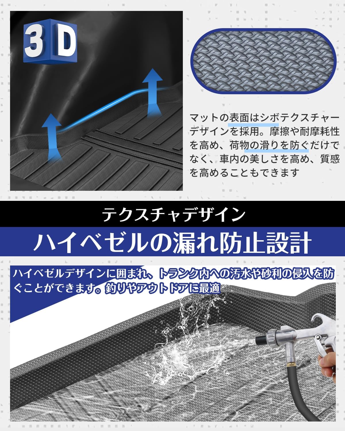 Toyota New Prius 60 Series Luggage Mat 60 Trunk Mat 3D Luggage Tray 60 Series Cargo Mat TPE Material January 2023 Present Prius 60 Luggage Mat Custom Parts Genuine Replacement Vehicle Specific Design