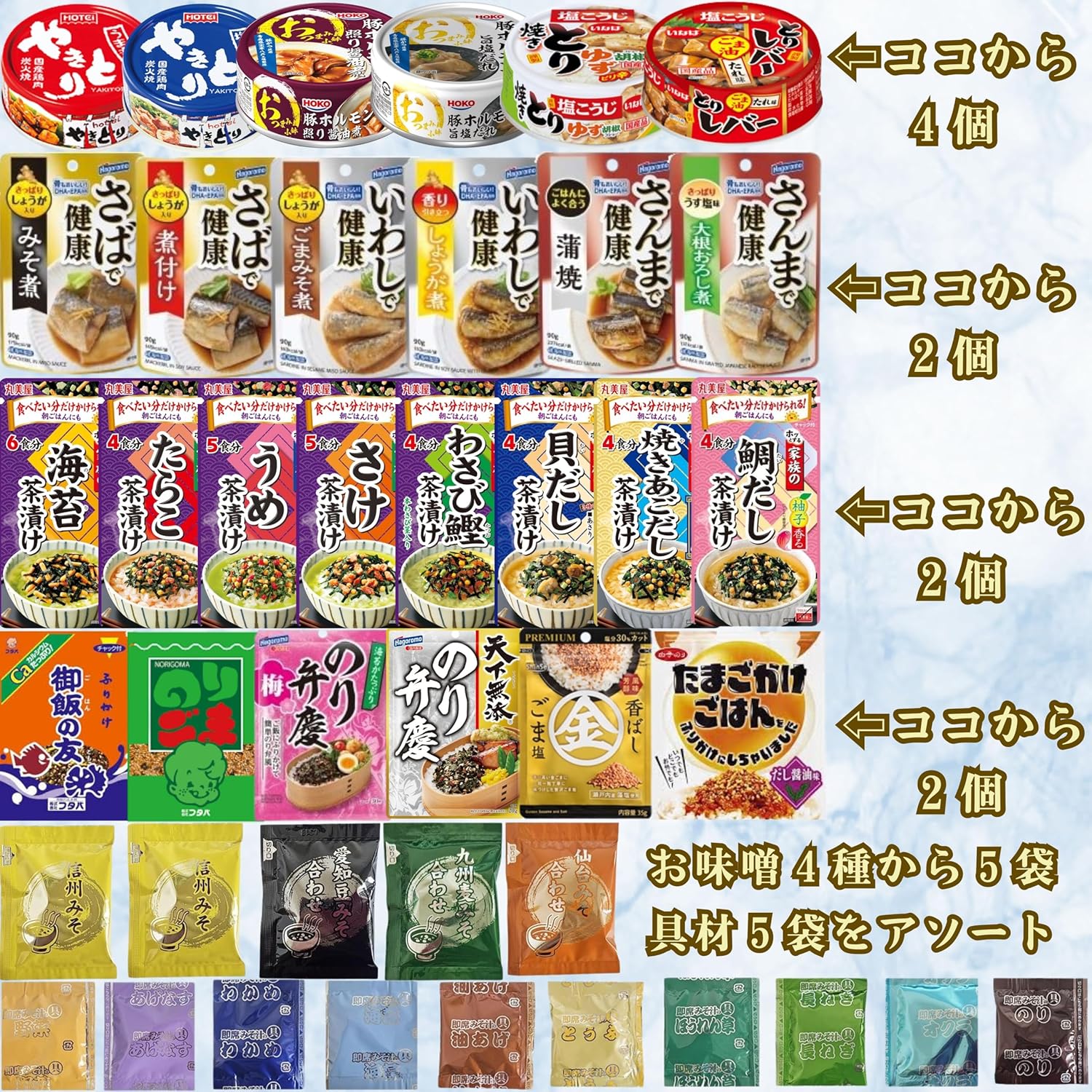 Retort Food, Set of 20, Suitable for Rice, Easy to Add Another Item, Nekoposu Shipping, Post Mailing OK