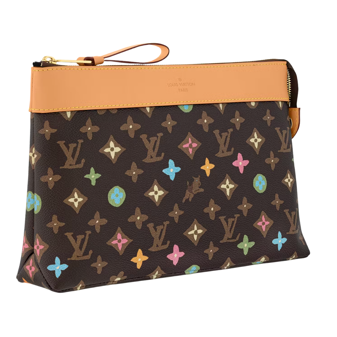 LOUIS VUITTON 'TYLER THE CREATOR CHOCOLATE' CRAGGY POCHETTE VOYAGE SOUPLE BAG