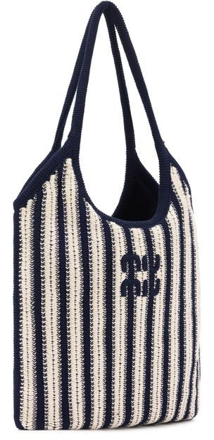 MIU MIU Ivy braided cotton shoulder bag - Image 3
