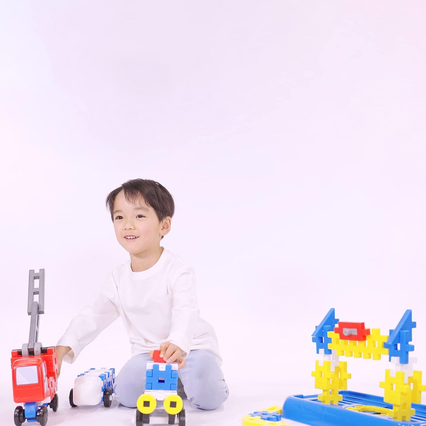 Gakken New Block Vehicle Set (For Ages 2 and Up), 20 Types, 96 Parts 83729