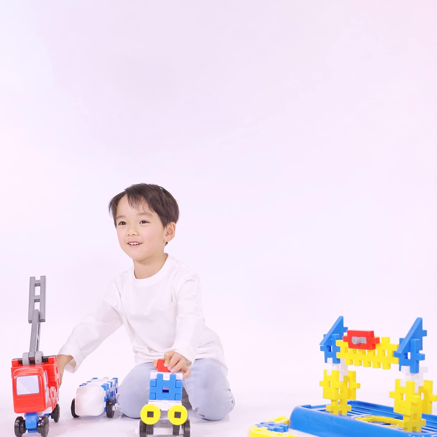 Gakken New Block Vehicle Set (For Ages 2 and Up), 20 Types, 96 Parts 83729