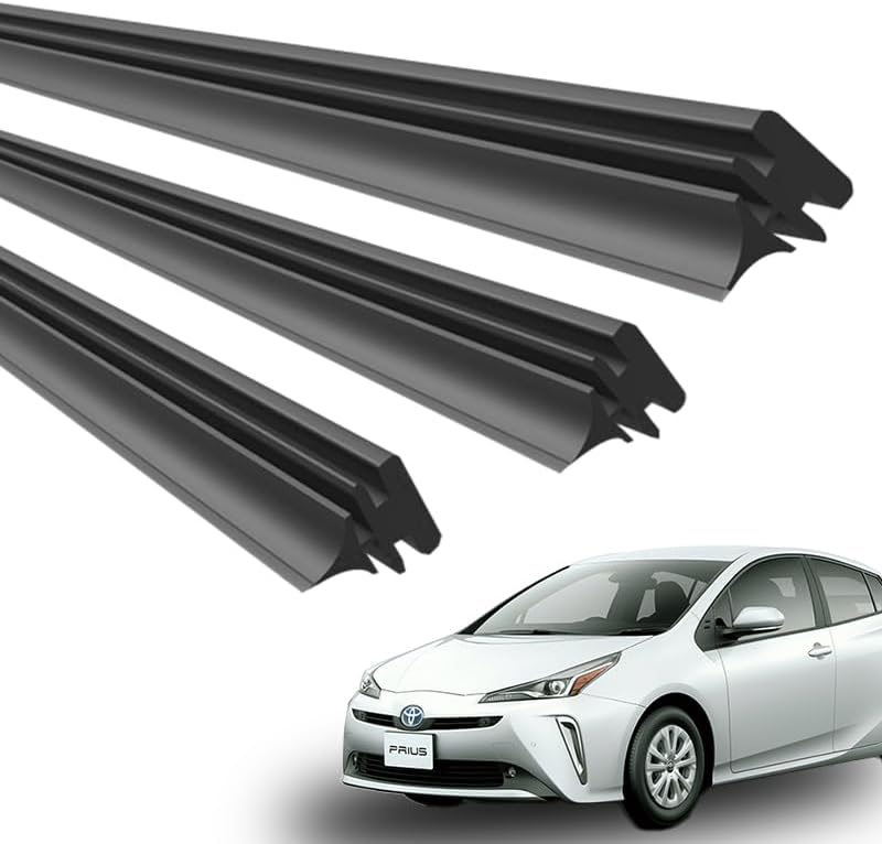 トヨタ プリウス 50系 ZVW50/51/55 後期 新タイプ 対応 ワイパー替えゴム 3本セット（運転席・助手席・リア）互換 ProTorque [並行輸入品]
