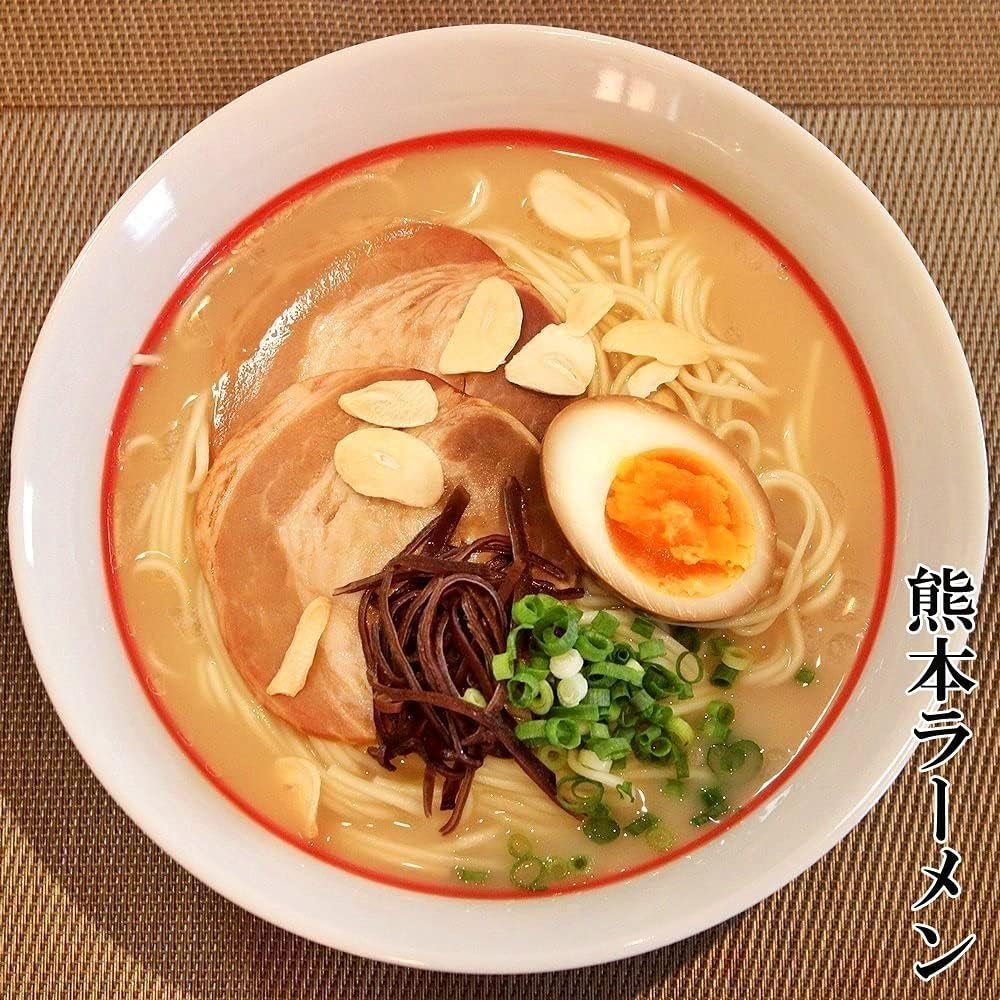 ramen noodle Ramen Noodle Tonkotsu Ramen Food Comparison Set (3 Types / 6 Servings) with Garlic, Miyazaki of Soy Sauce Pork Bones, Kagoshima with Black Pig Extract, Local Series [Dry Noodles, Soup, Emergency Food, Instant Food