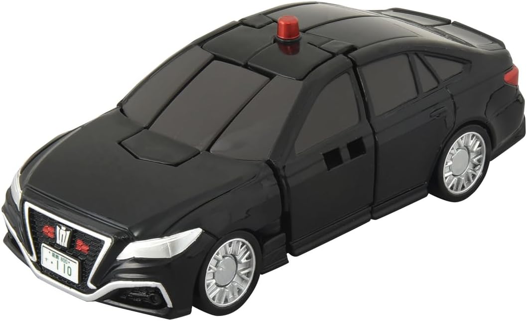 Takara Tomy Tomica Job Braver TJBDX Unite Police Braver ZERO Undercover Patrol Car & Black Bike Combination Set Mini Car Toy Ages 3 and Up