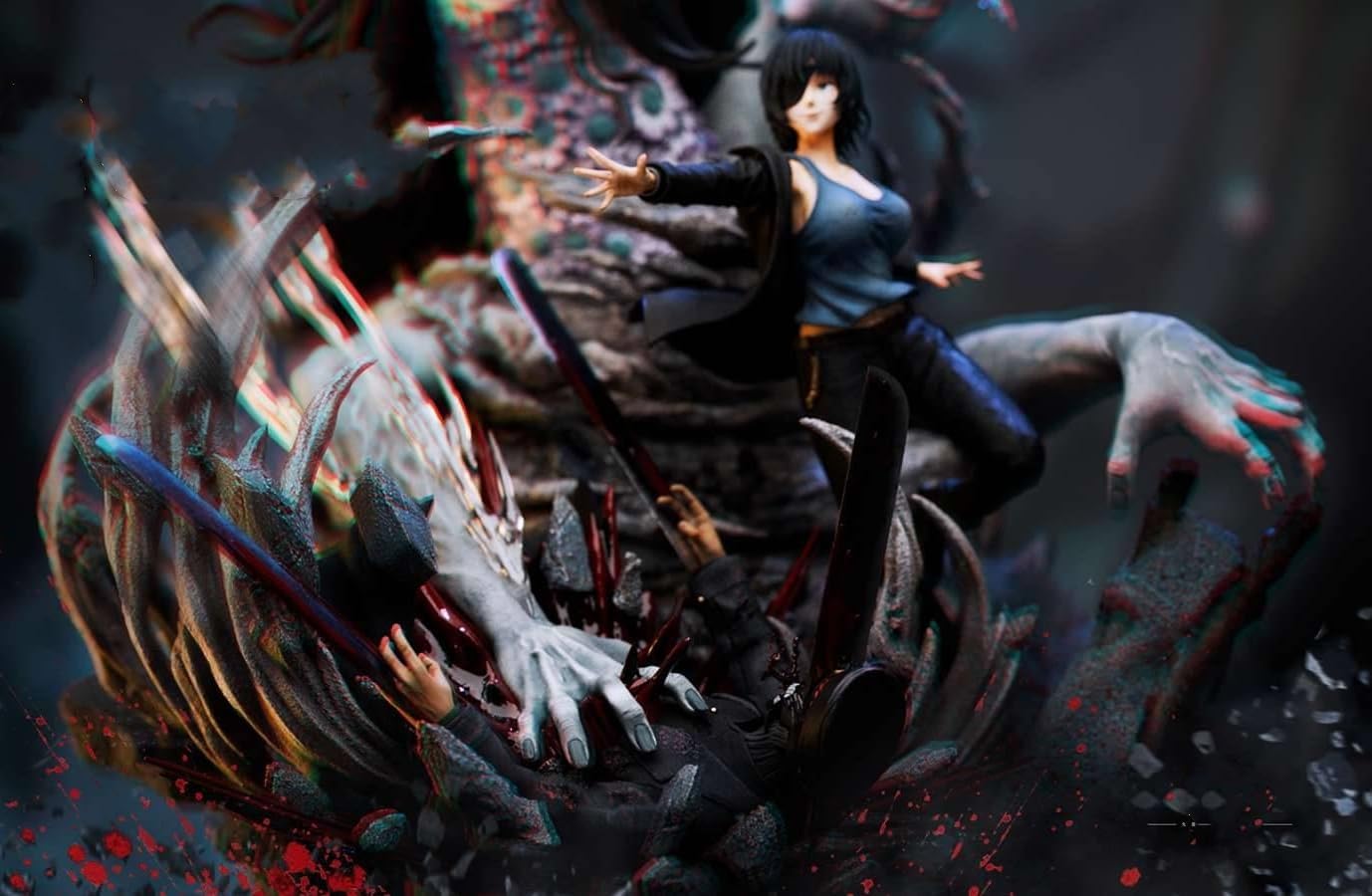 Chainsawman Himeno 1/7 Scale Painted Complete Figure Statue (Deluxe Edition)